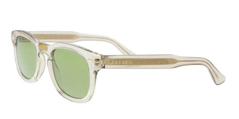 gucci clear glasses gold|gucci clear glasses men's.